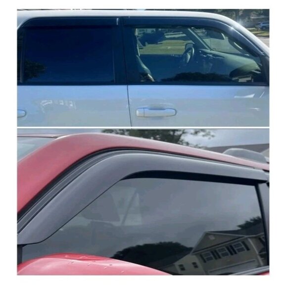 Durable Window Rain Guards for Ford Explorer 2020-2024 Adhesive Visors Dark Tint - Picture 2 of 7